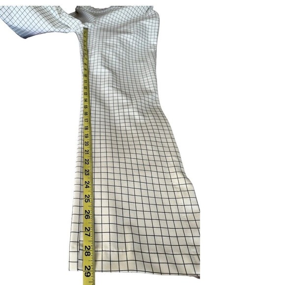 Massimo Fabbro Italy Women’s White Black Check Cropped Pull On Pants Size 2 - Picture 9 of 10